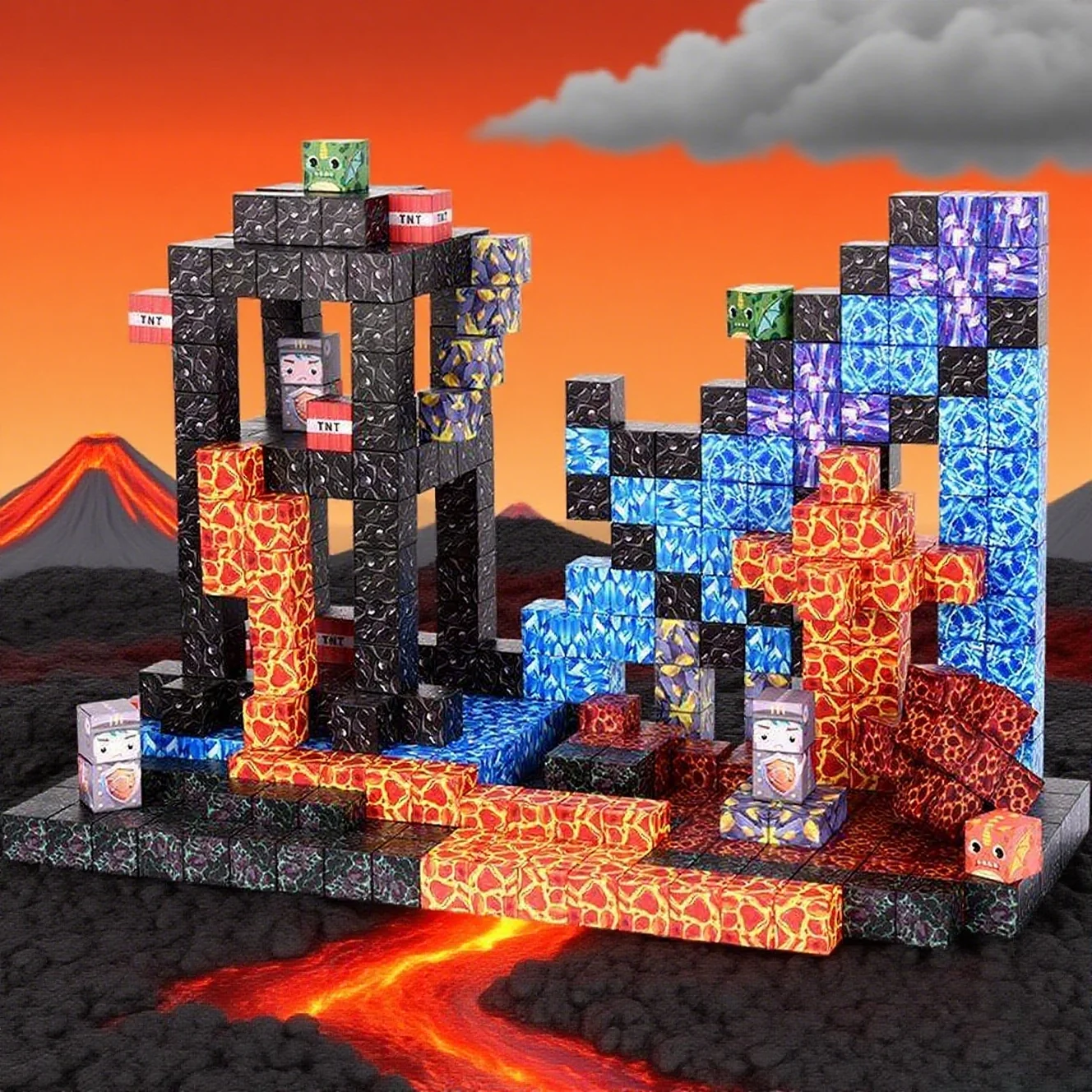 

100PCS Magnetic Blocks, Magnetic Building Blocks Princess Toys for Girls, Toddler Birthday Easter Gifts