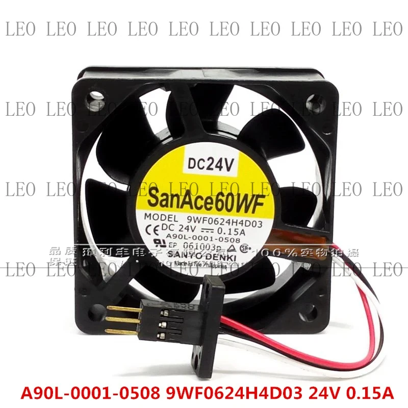 AA  New A90L-0001-0508 9WF0624H4D03 24V 6cm 6025 FANUC system fan with original three-pin plug