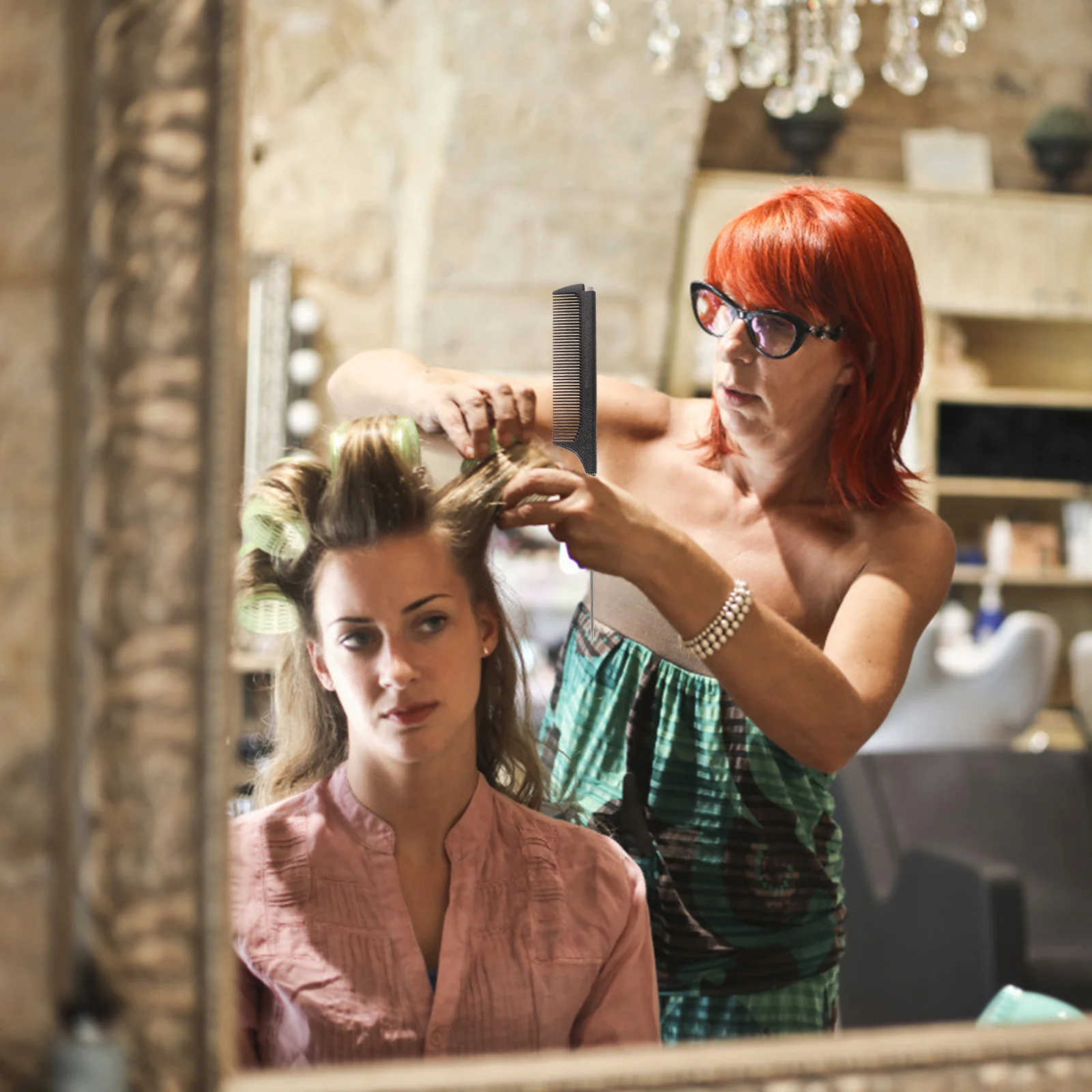 

3Pcs Stretch Tail Combs Durable Pointed Hair Comb Professional Scalp Massage Salon Barber Styling Stretch Comb