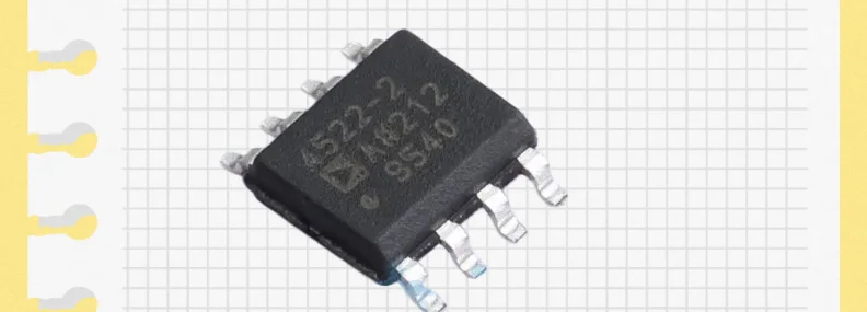 ADA4522-2ARZ-RL amplifier IC OPAMP ZERO-DRIFT 2 circuit 8SOC chipset 55 V, enhanced EMI performance, zero drift, ultra-low noise