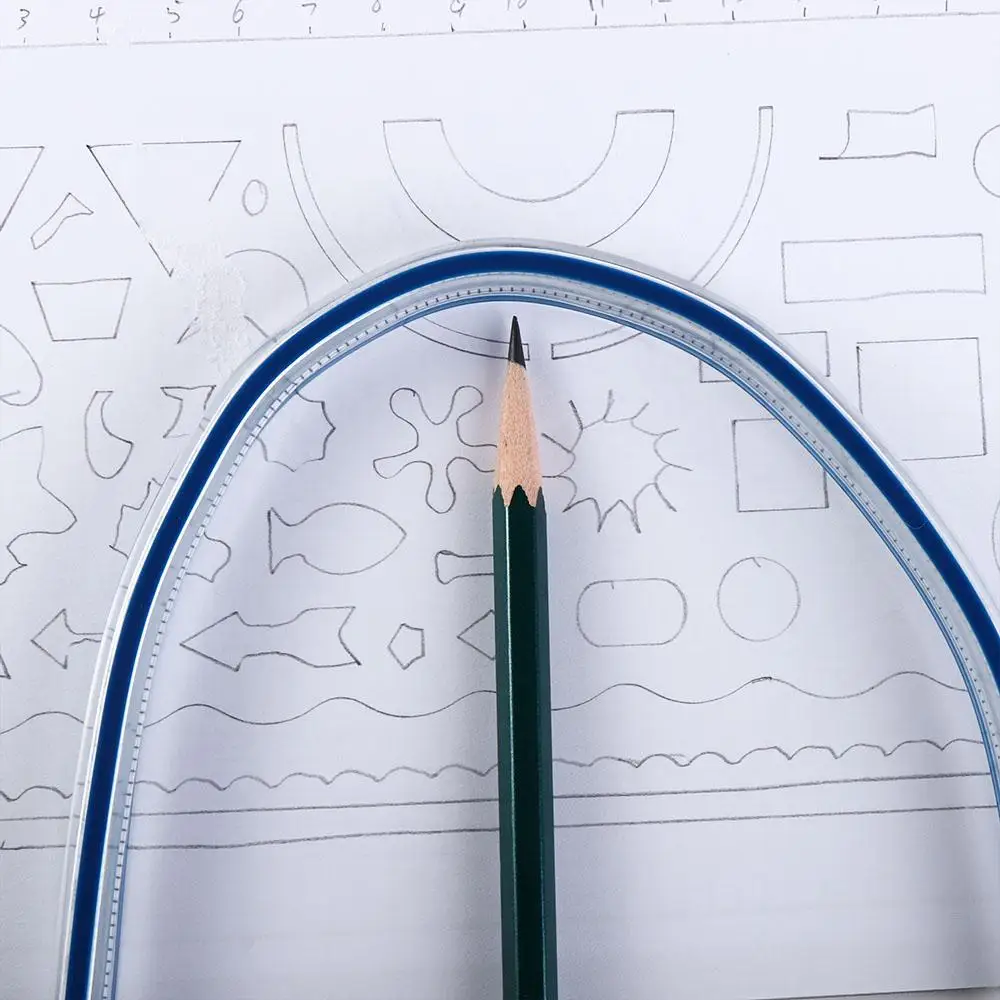 Strumento di disegno per ufficio di misurazione Disegno scolastico Righello da disegno Righello divisorio Righello serpentino Righello curvo flessibile