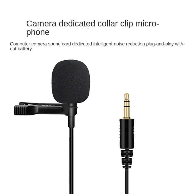 【Superdeals】2X ميكروفون متعدد الاتجاهات 3.5 مم Lavalier مشبك ربط ميكروفونات صوت صغير للكاميرا والكمبيوتر المحمول والهاتف