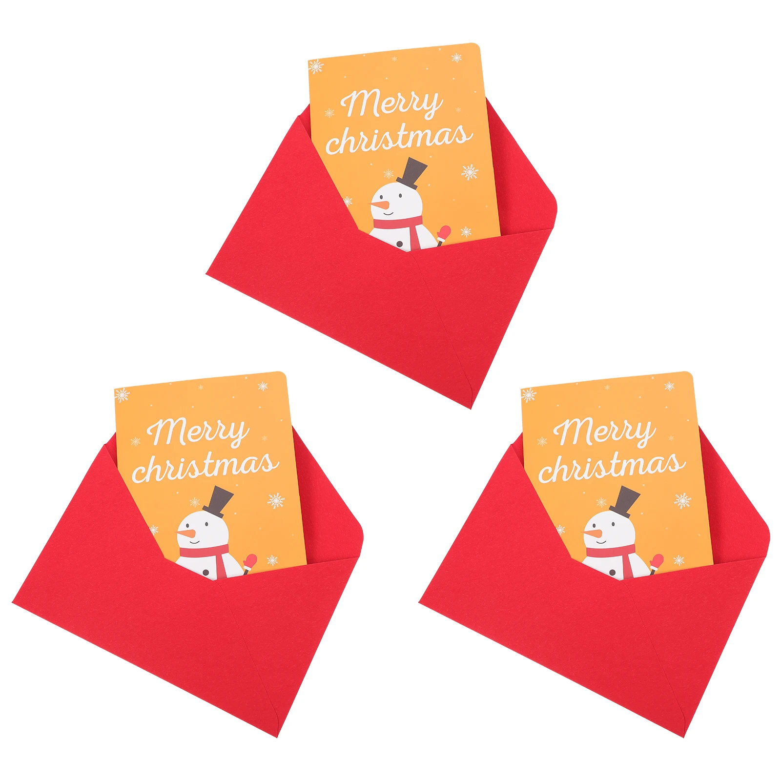 3Pcs Christmas 3D Greeting Cards Honeycomb Blessing Card for Festival Gift Writing Message Xmas Supply Adorable Holiday Card