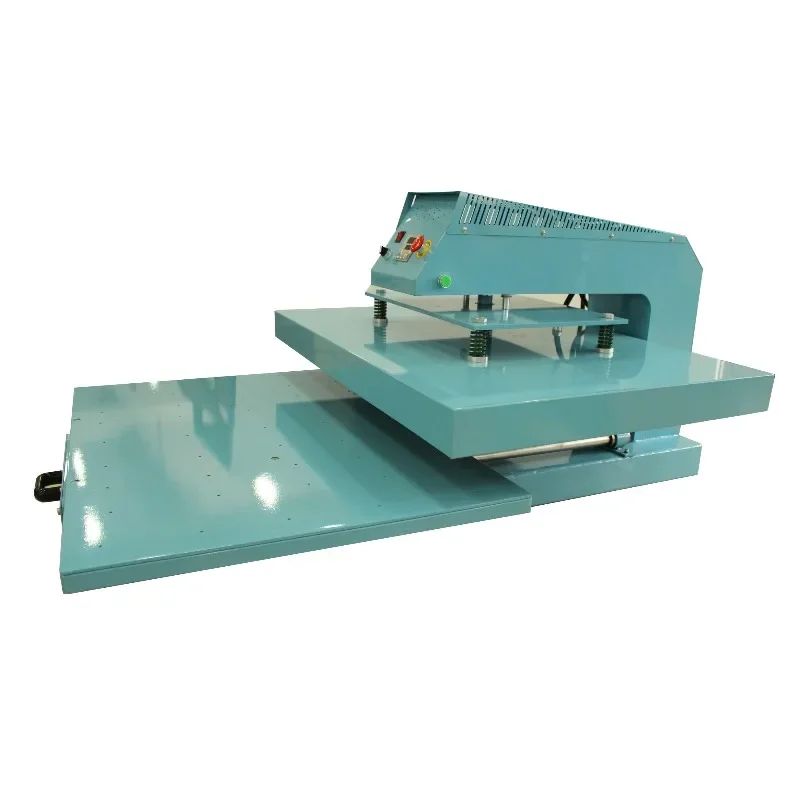 【2026】تلقائي كبير الحجم، منزلق هوائي كبير الحجم، آلة طباعة نقل الحرارة على تي شيرت مسطح