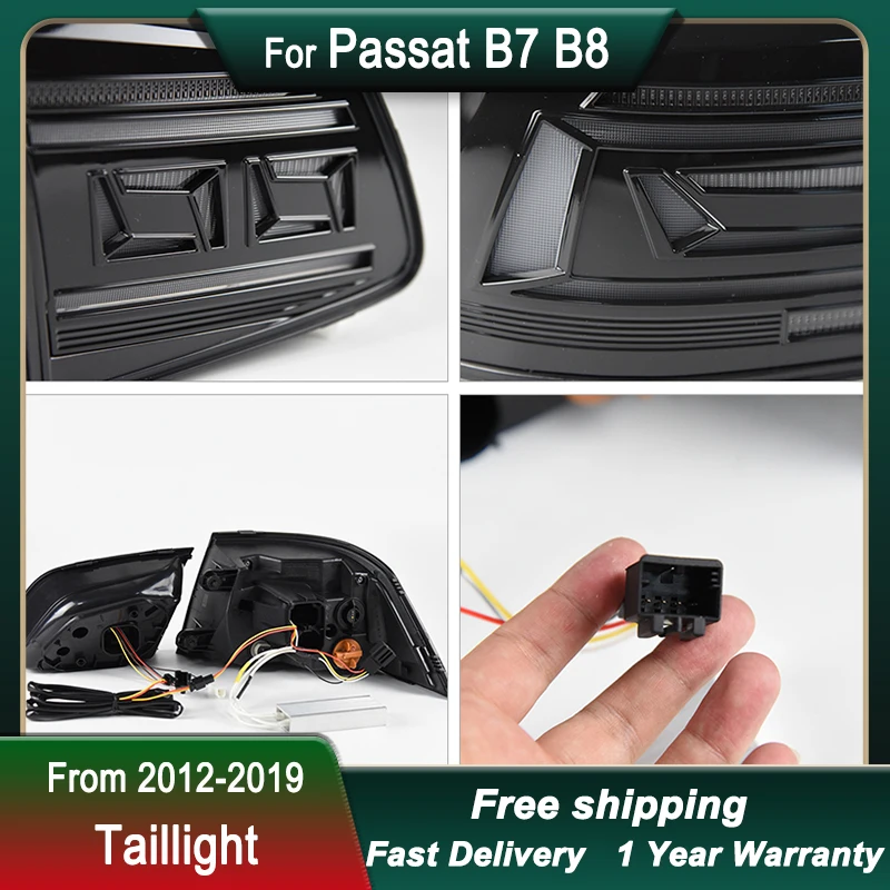 Car styling Tail Lights For VW Passat B7 B8 12-19 modify B8.5 FULL LED Tail Lamp Dynamic Signal Light  Light Tail Lamp Assembly