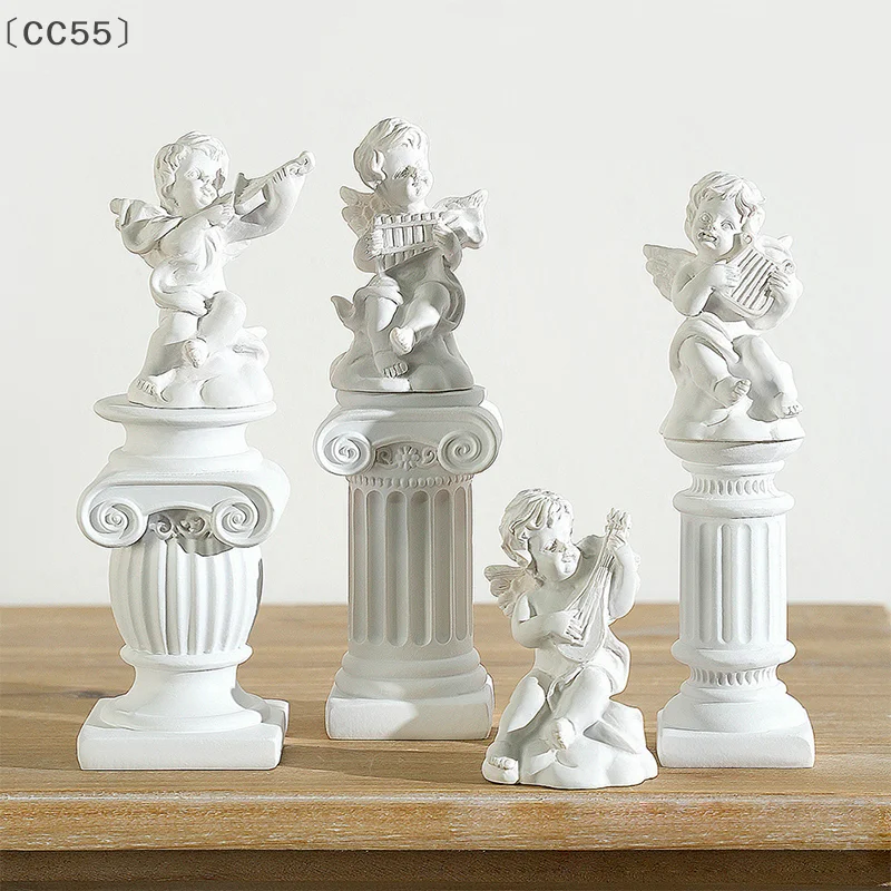 [CC55] عمود روماني تمثال العمود اليوناني حامل شمعة تمثال راتنج ديكور سطح المكتب زخرفة التصوير الدعامة التفاصيل المعمارية
