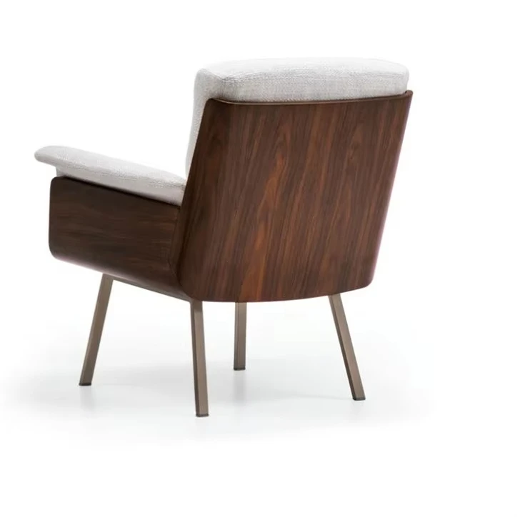 !@Minimalist Italian Designer Office Chair Modern Solid Wood for Light Luxury Restaurant Conference