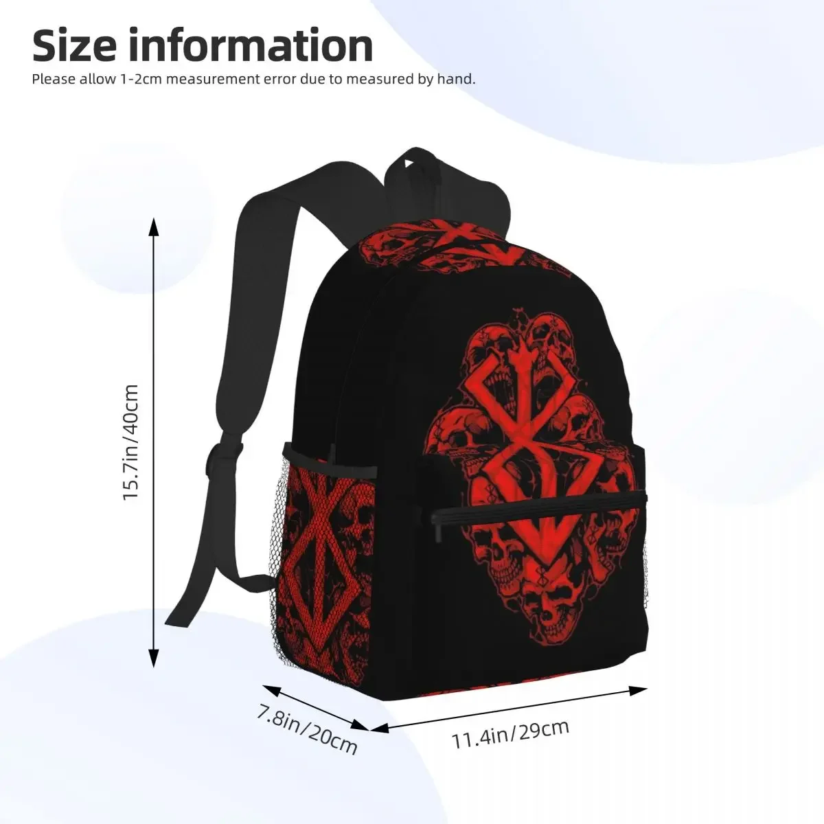 Berserk Sacrifice Mark Demon Sword And Magic Student Backpack School Bag Hiking Travel Daypack Fashion Bookbag Shoulder Bags