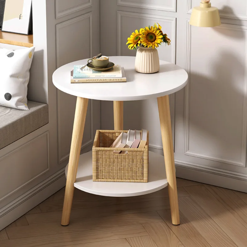 

Coffee Table Living Room Home Sofa Side Table Simple Modern Simple Small Table round Balcony Tea Table Bedroom Bedside Table