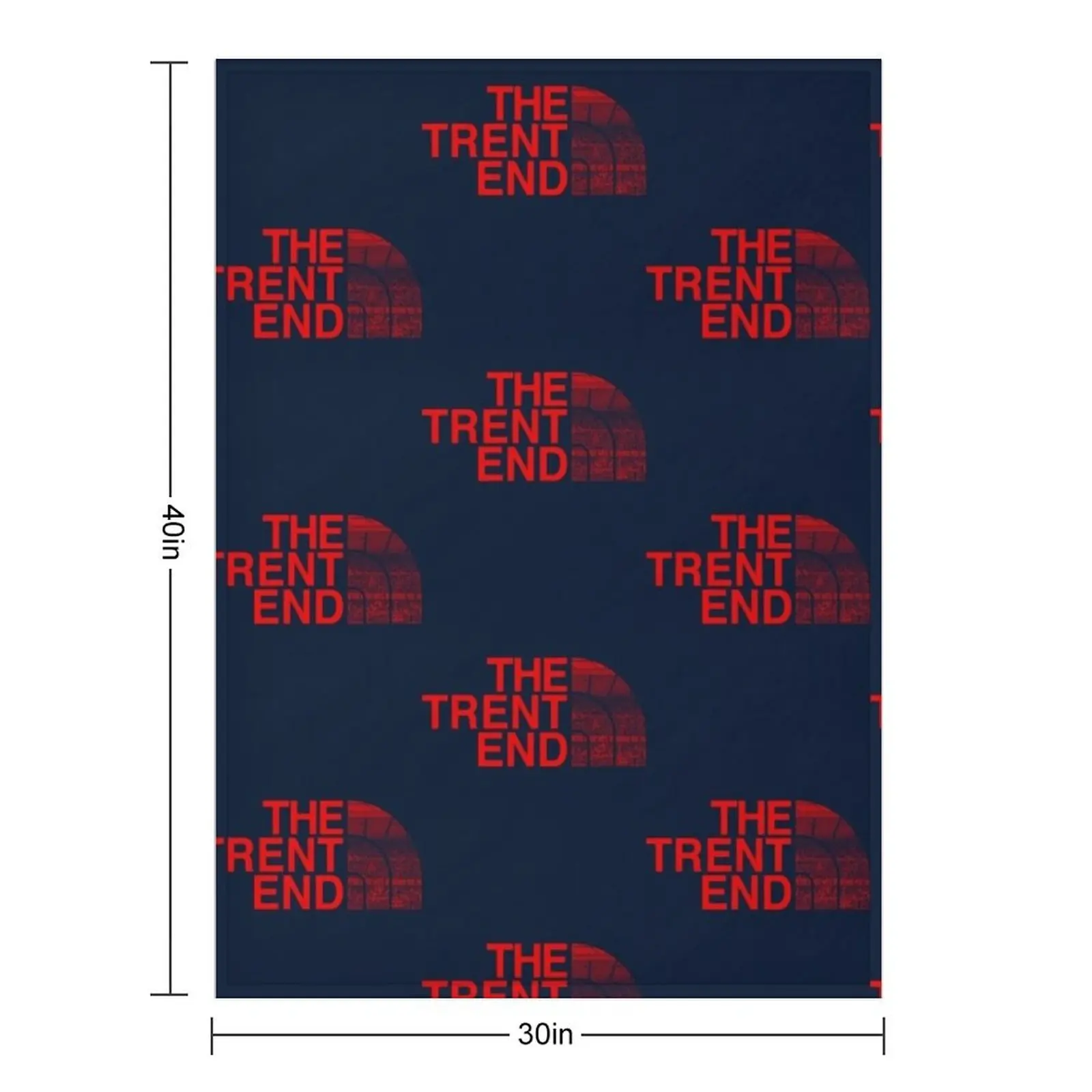 بطانية رمي غابة Nottingham من The Trent End، بطانيات شعر منقوشة كبيرة جدًا #2