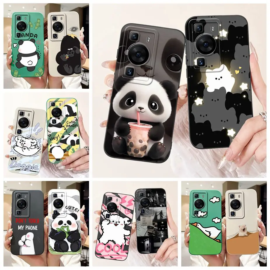 For Huawei P60 Pro Case MNA-AL00 Cute Funny Cartoon Cover Soft Silicone TPU Phone Case For Huawei P60 Art P 60 Pro Fundas Bumper