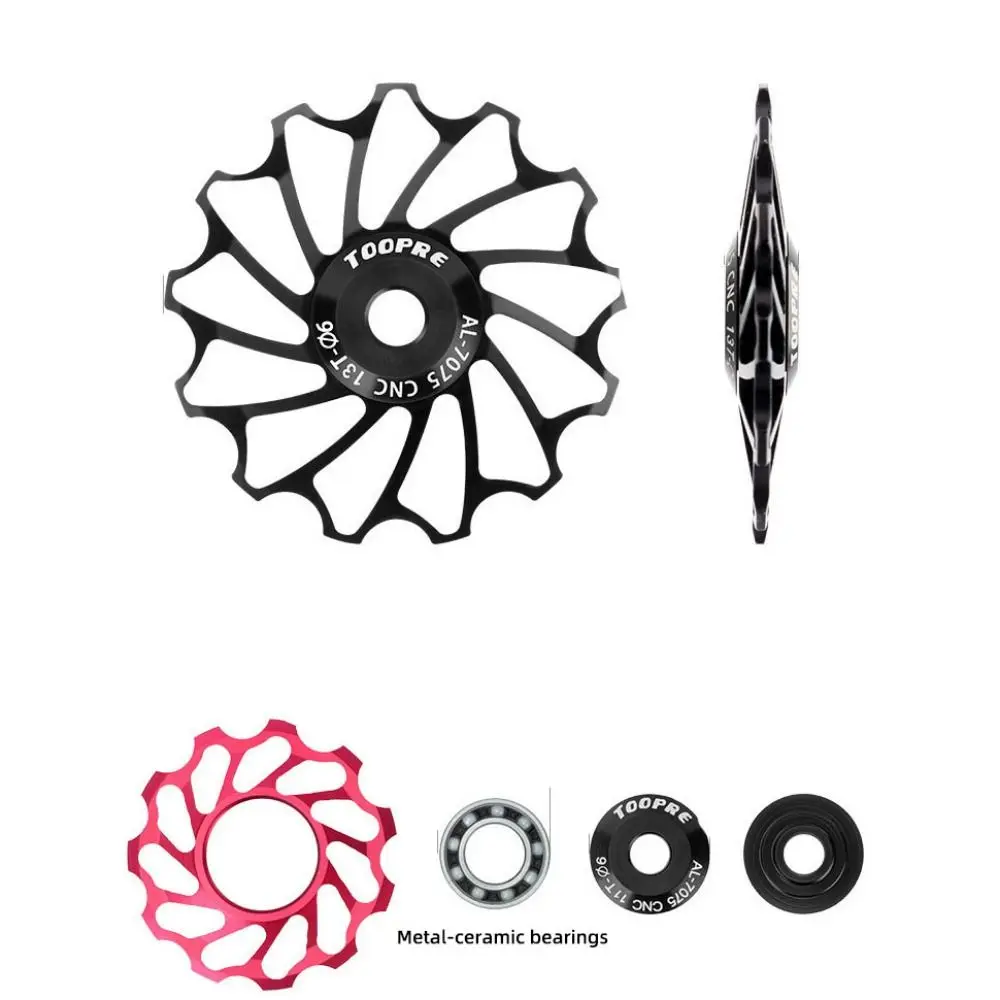 11T/13T Fahrrad Schaltwerk Lager AL7075 CNC Pulley Fahrrad Schaltwerk Riemenscheibe Hohe Kompatibilität Ultra-leise