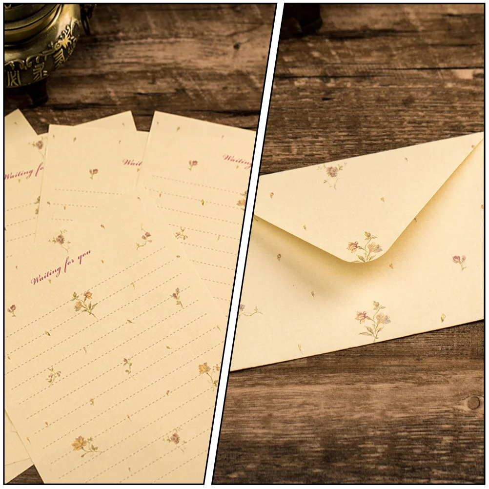 

1 комплект, бумажные конверты с цветочным письмом, набор практичных канцелярских принадлежностей, бумага для дня рождения, свадебных приглашений, поздравление