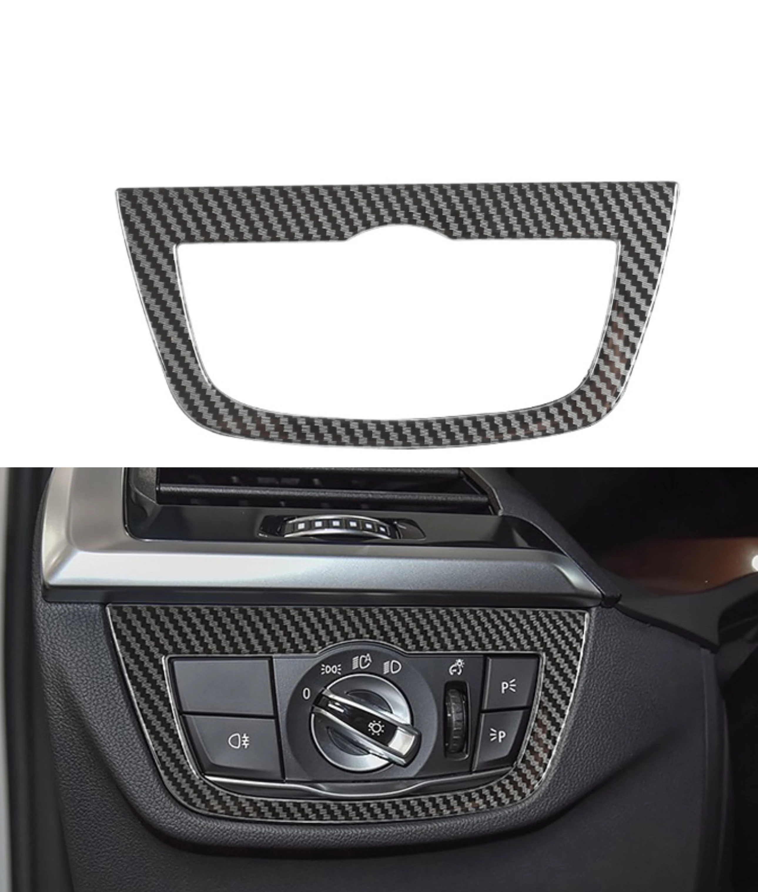 

For BMW X3 G01 X4 G02 2018 - 2022 Car Headlight Head Light Switch Knob Button Panel Cover Trim Sticker Car Styling Accessories