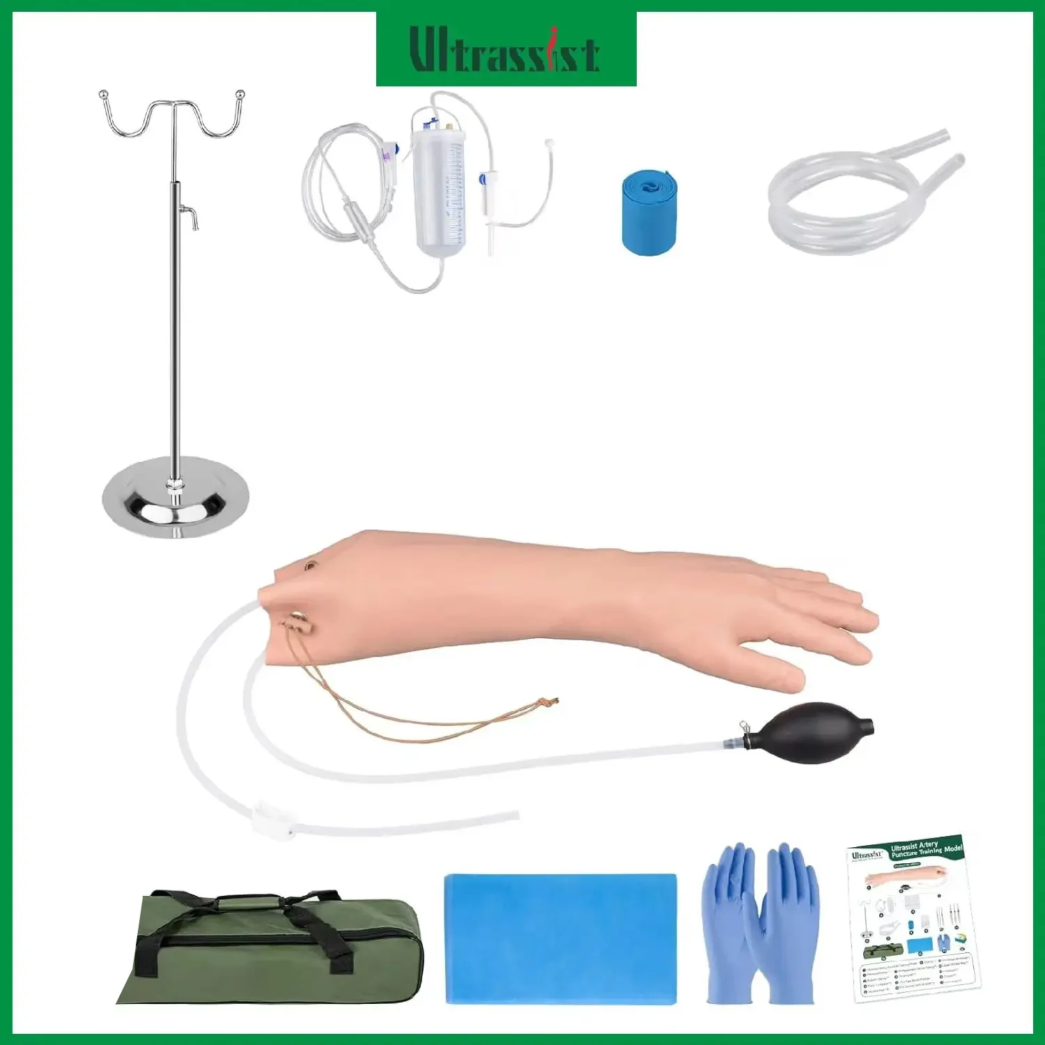 Ultrassist Hand Radial Artery Puncture Training Model Simulated Blood Flow Arterial Pulsation Arterial Line for Nursing Medical