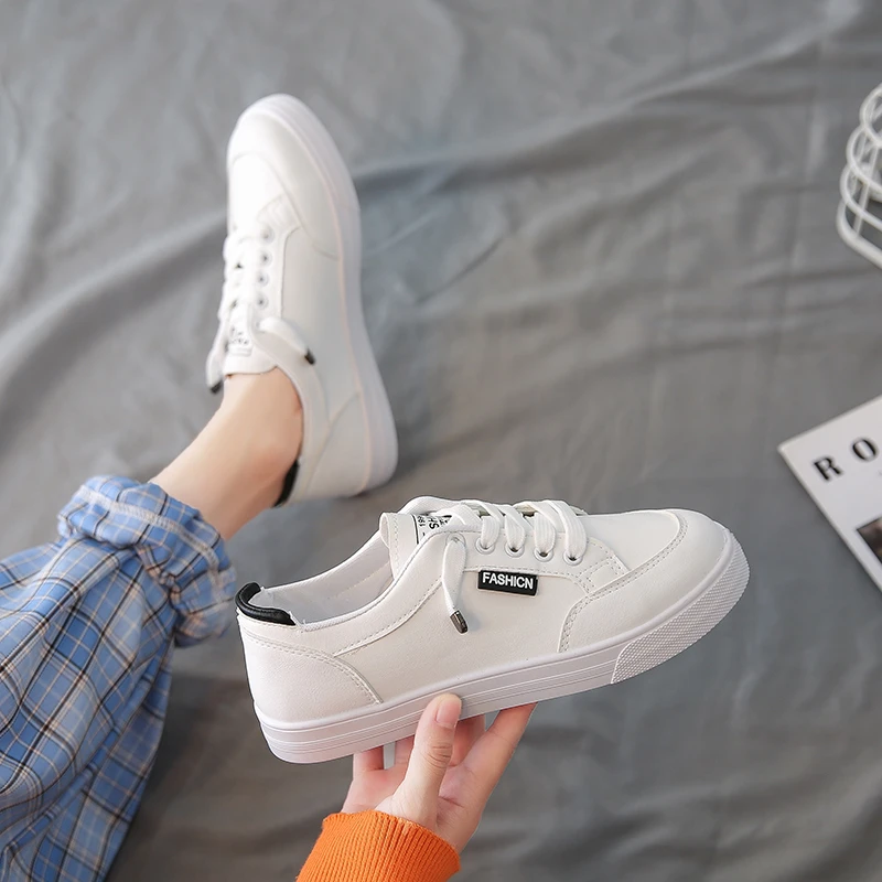 Women Sneakers Vulcanize Shoes Spring Autumn Breathable Flats Solid Color Mesh Shoes Young Woman Casual White Shoes
