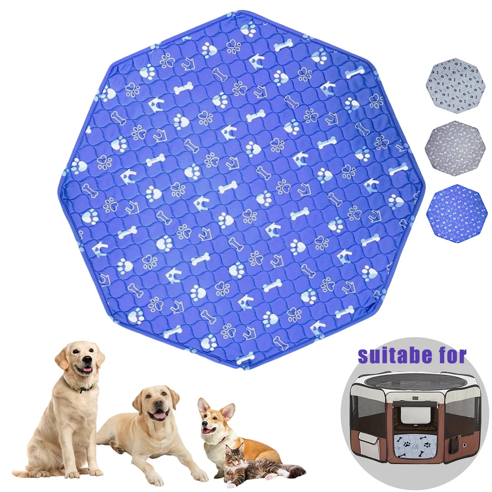 Reusable Dog Pee Pad Blanket Absorbent Diaper Cute Print Washable Puppy Training Pad Pet Bed Urine Mat for Cat Dogs winter