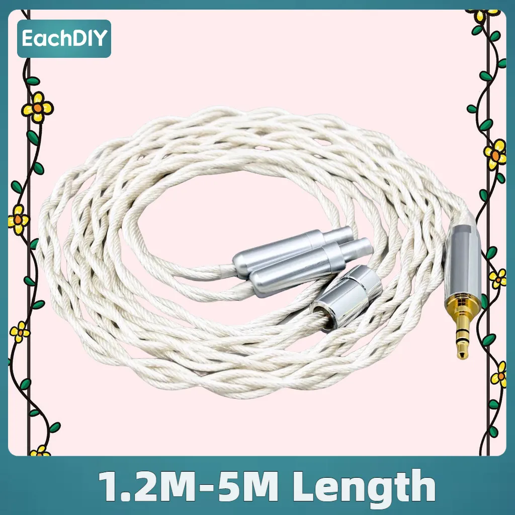 

Graphene Earphone Cable For Sennheiser HD800 HD800s HD820s HD820 Dharma D1000 7N OCC Silver Plated Type2 8151