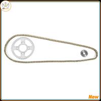 1 Set Motorcycle Enhanced Drag Chain Steel Kit 46T-15T-428H-132 For Italika Dm 200 Sport 250X 150 Sport Motorcycle Chain Parts
