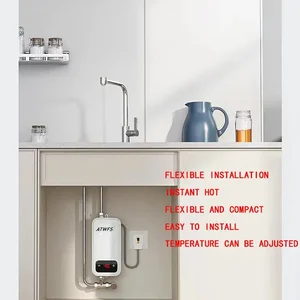 Instant Water Heater Atwfs 220V 4600W Portable Electric Bathroom Electric Heaters, Hot Water Show and Household Heating 6 Main Sales Electric Heater Portatil - №2