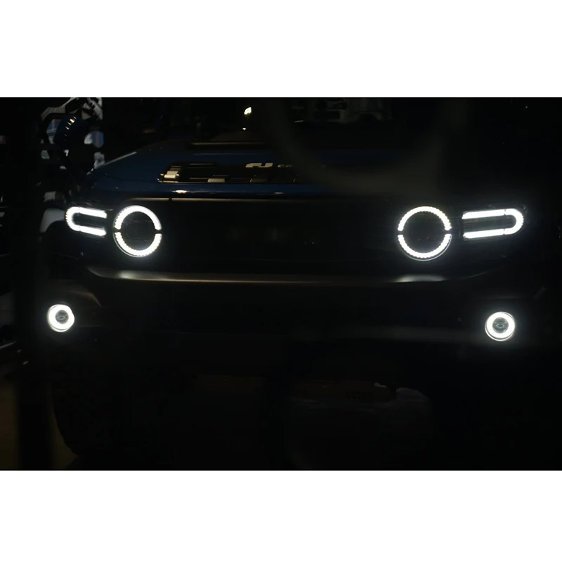 Car Fog Light Wrap Angle for FJ Cruiser Modified Front Bumper LED Circle Fog Lamp Corner