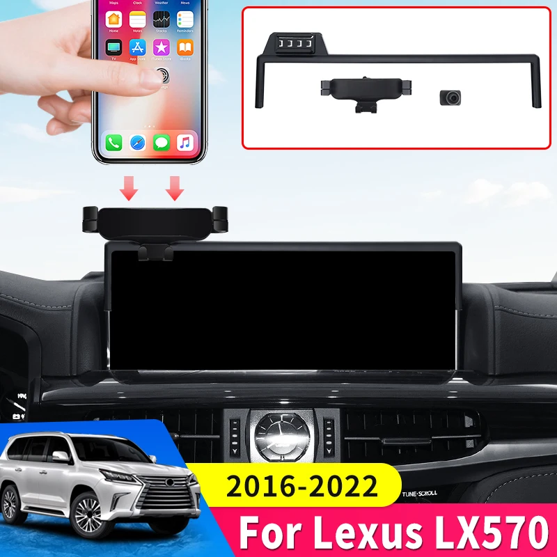 For Lexus LX570 450D 2016-2022 2021  Car Dedicated Phone Holder LX 570 Interior Modification Accessories upgrade Telephone Base