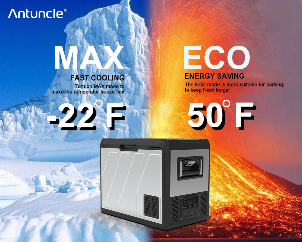 ZAIQU Caravan 12v 24v Portable Refrigerator Dc Fridge Compressor Freezer Metal 316 Material