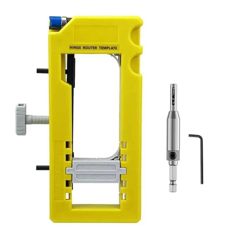 

Шаблон для фрезерования дверных петель A93Z, со съемными вставками, для петель шкафов, стабильное крепление, подходит для длины 3-5 дюймов