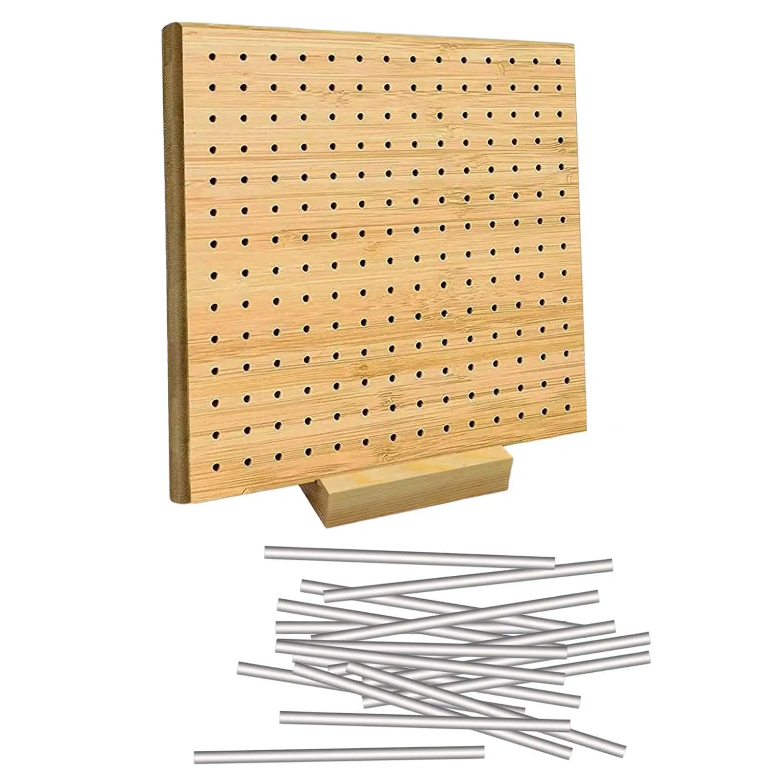 Crochet Blocking Board Crocheting Supplies with Pegs Wood 8" Pegboard for