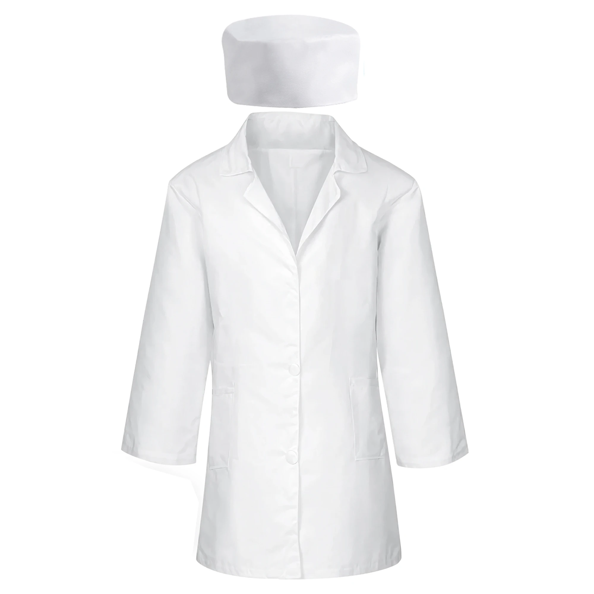 Детский костюм врача из 2 предметов, игрушка врача для ролевых игр, наряд медсестры на Хэллоуин, унисекс, костюм для вечеринки, подарок на день рождения, праздничный подарок, рождественский подарок, подарок на Хэллоуин