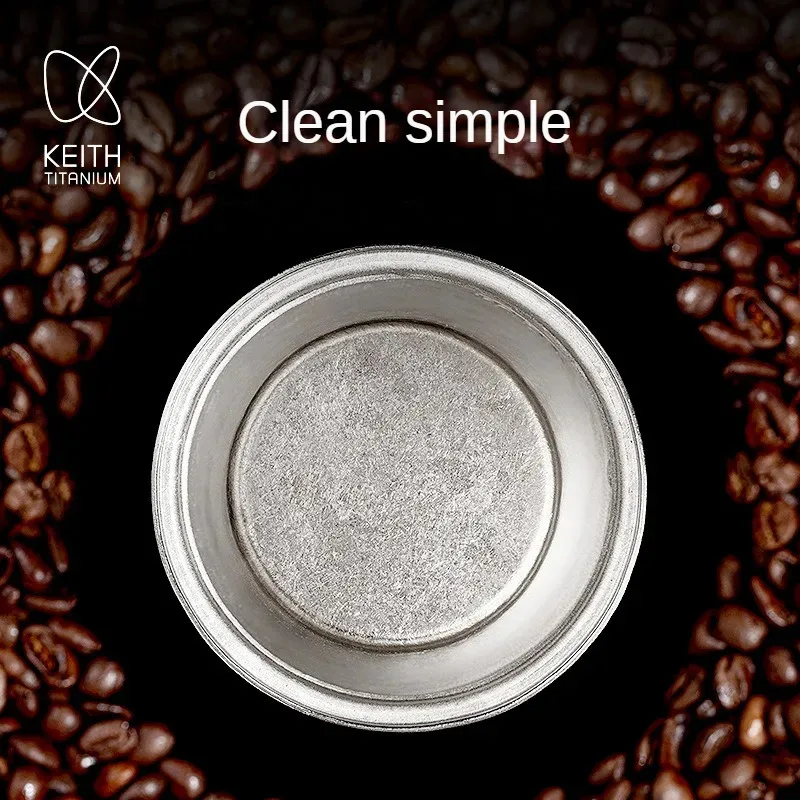 كوب قهوة من التيتانيوم النقي من كيث، كوب سفر معزول بالتفريغ لمدة 6 ساعات، ترمس محمول مقاوم للتسرب للقهوة الساخنة والباردة، للتخييم #5