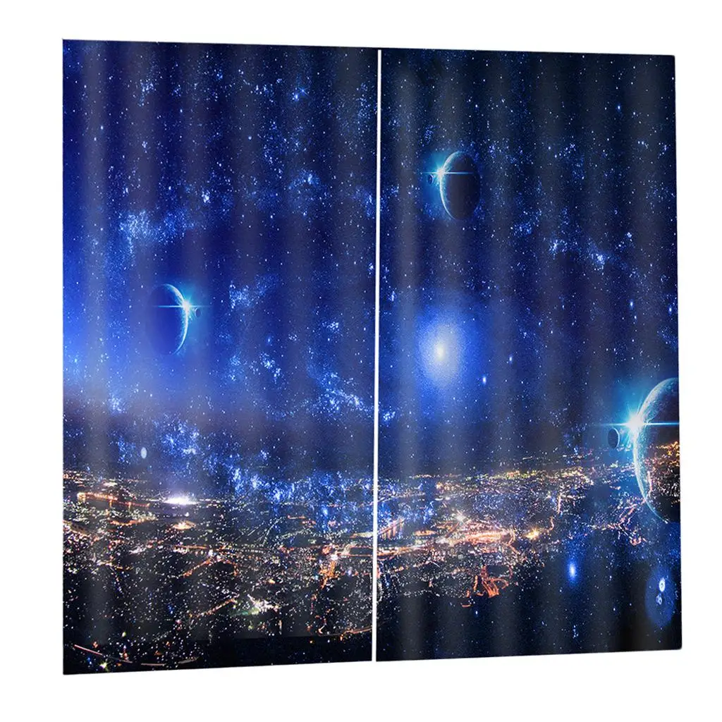 Waterproof Black-out Curtain Room Divider Digital Print Polyester Thermal Insulated Panel for Children Room
