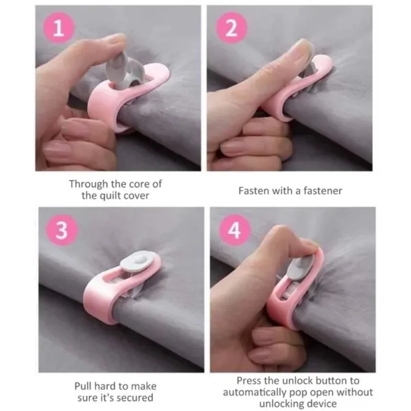 12/1Pcs Duvet Clips Non-slip Quilt Blanket Clip Duvet Sheet Fixer Anti-run Bed Sheet Clips Quilt Fastener Sleep Clothes Pegs