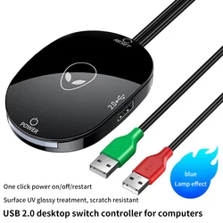 Computer Desktop Schakelaar Led Lampjes Pc Moederbord Externe Start Knop Verlengkabel Voor Home Office 2.0 Usb Adapter