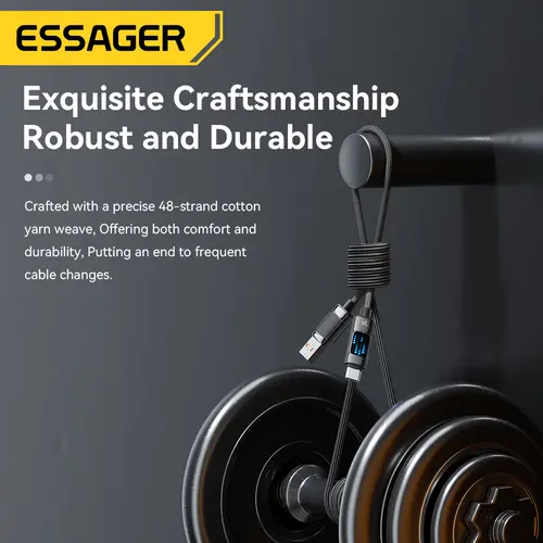 Essager 7A USB Type C Cable 100W USB C Charger Data For Realme Huawei P40 30 Pro 80W Fast Charging Wire Cord Samsung Oneplus - Image 5