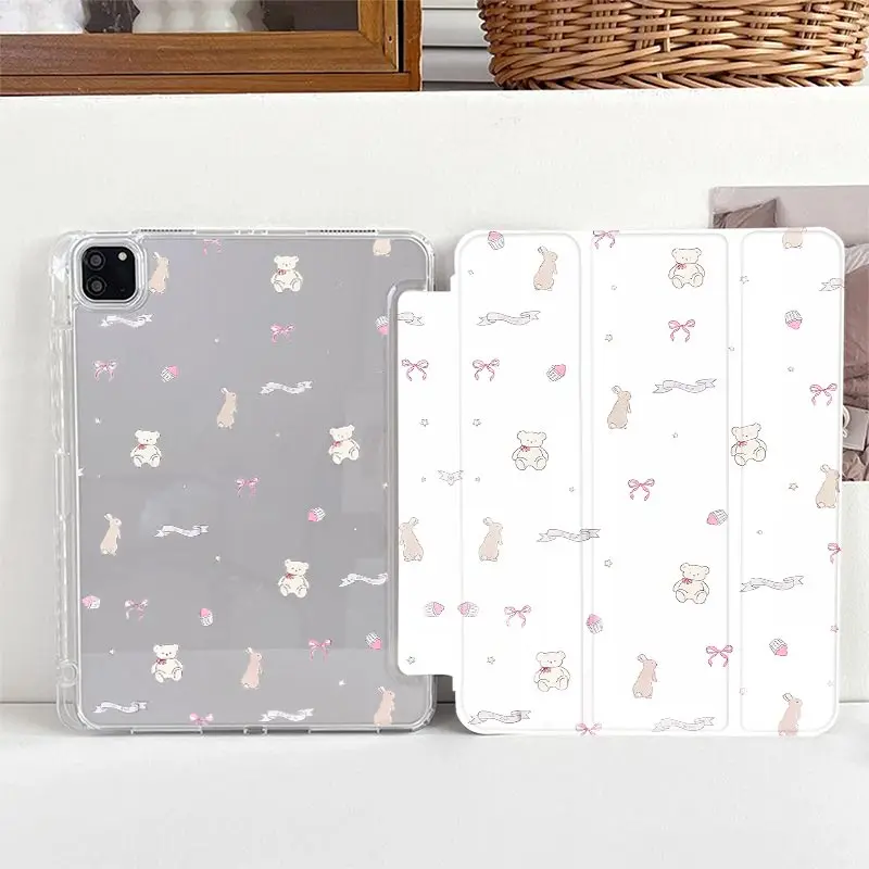 Pencil Slot Funda Case For Samsung S10 S9 12.4 inch Samsung Tab S7 S8 S9 11 Tab A11 A9 8.7" Plus 11" A8 Tab S6 Lite 10.4 inch