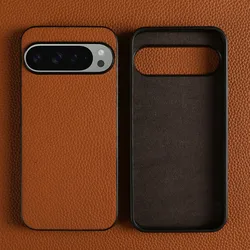 Luxury Pixel 10 Pro Case Business Cowhide Leather Phone Cases For Google pixel9pro 7A 8pro Full Protection Shockproof Back Cover