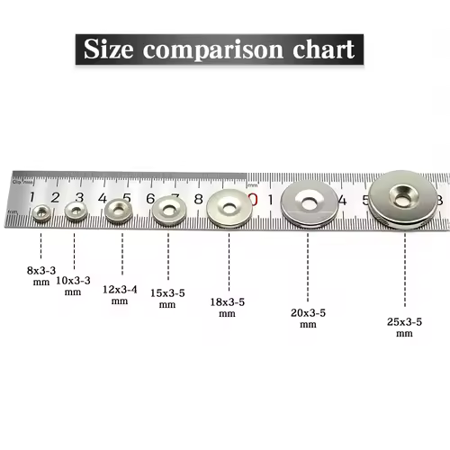 Super Powerful Round Magnet with holes Neodymium Magnet NdfeB N35 Strong Permanent Magnetic imanes Refrigerator Magnet - Image 4