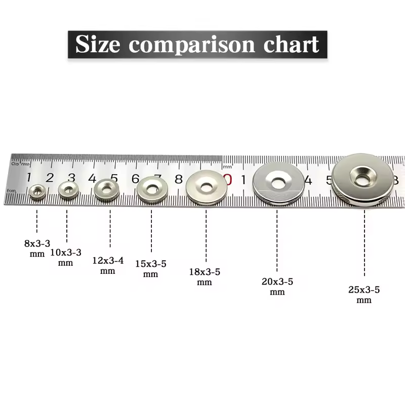 Super Powerful Round Magnet with holes Neodymium Magnet NdfeB N35 Strong Permanent Magnetic imanes Refrigerator Magnet - Image 4