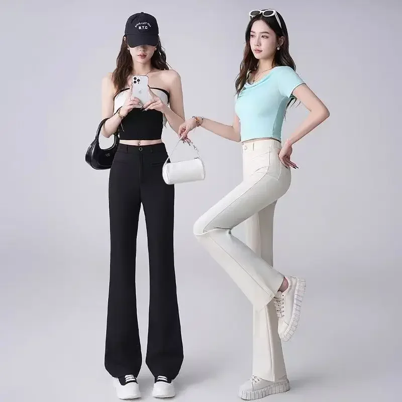 2025 Fashion Spring/Summer New Women's Pants Commuting High Waist Casual Suit Pants