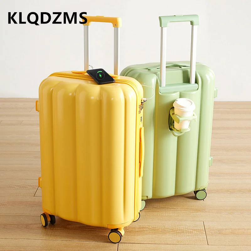 KLQDZMS 20 "24" 26 Inch Bagage Nieuwe Algemene Grote capaciteit Trolley Case Stille Boarding Box Dames met Wielen Rollende Koffer