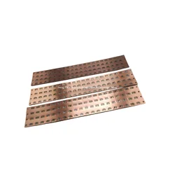 Custom 21700-20S25P Copper Bus Cell Spacing 23mm With Screw Holes 0.3mm According To The Drawing Cutting Production