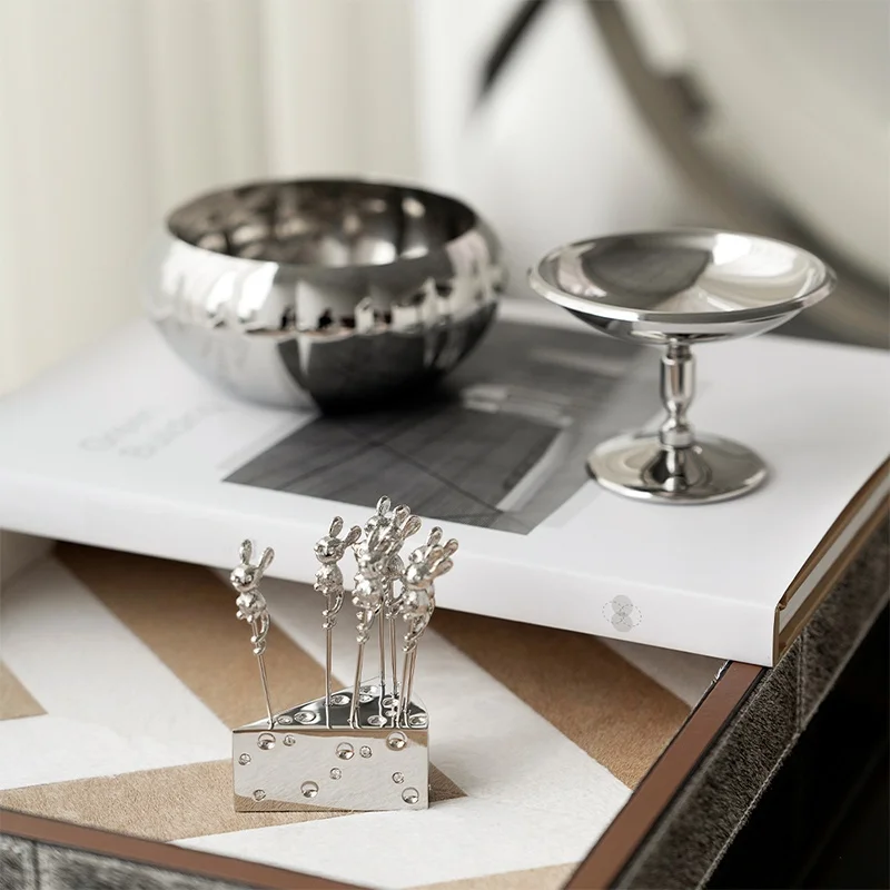 

Набор столовых приборов из нержавеющей стали KisKin Silver Mood Egg, 6 предметов, для западной кухни, подарок для взрослых