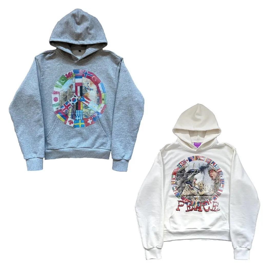 Harajuku Soldier Pattern Hoodie Harajuku Oversized Hoodie Goth Y2k Clothes Sweatshirt Grunge Design Korean Hoodies Women