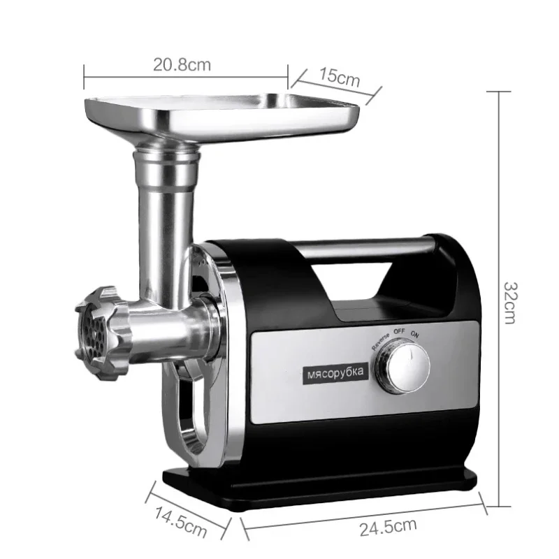 бытовая электрическая многофункциональная мясорубка из нержавеющей стали, мясорубка для измельчения перца, чеснока, колбасы, клизмы