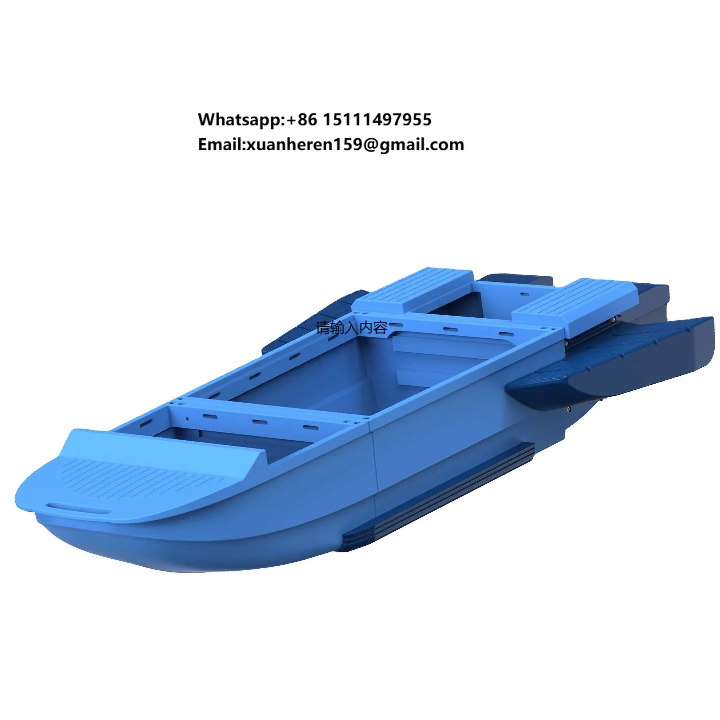 

Multi-Protection Whale Series Modular Vehicle-Mountable Foldable Plastic Fishing Boat with Storage Space