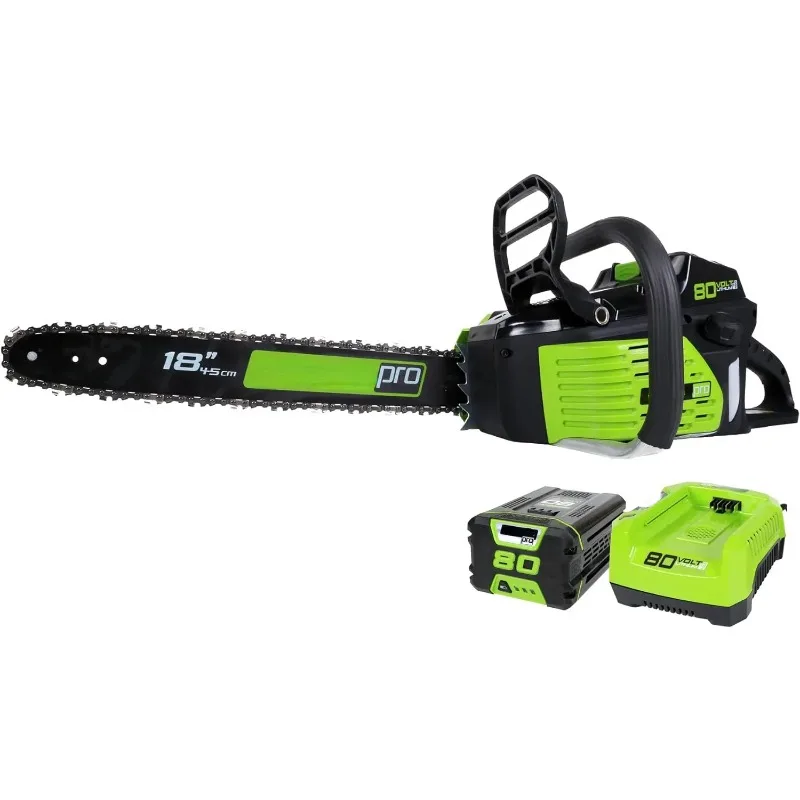 

80V 18" Brushless Cordless Chainsaw (Great For Tree Felling, Limbing, Pruning, and Firewood) / 75+ Compatible Tools)