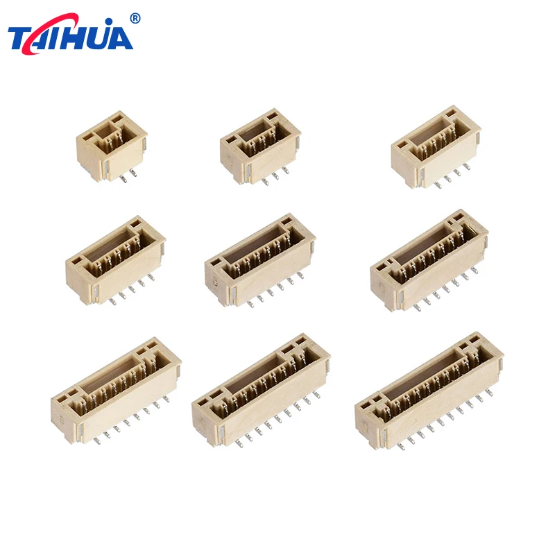 GH1.25mm Pitch 2P-10P Vertical SMT Beige Wafer Header Connector With High Quality