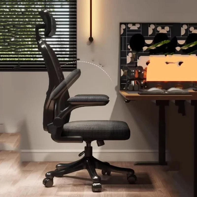 

Вращающийся удобный офисный стул, дизайнерский подлокотник, черные регулируемые офисные стулья, удобный акцент, мебель Cadeira Para Escritorio