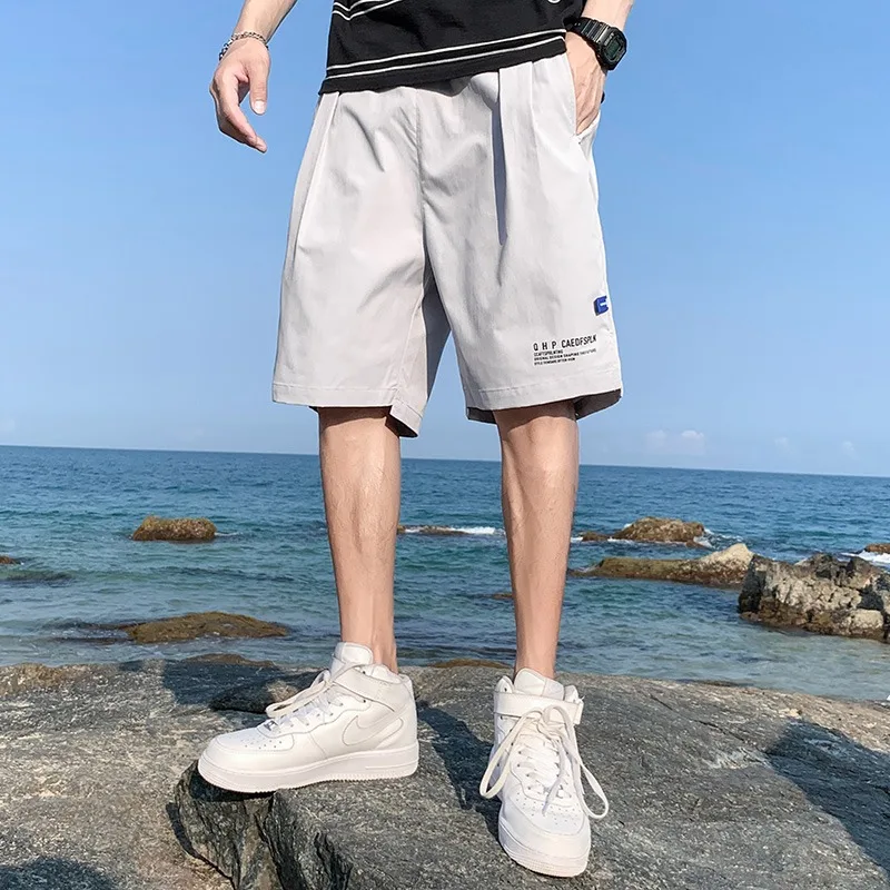 2024  Men's clothing M-4XL Loose Shorts Capris Breathable Casual Sports Pants